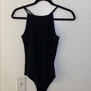 Simple black bodysuit